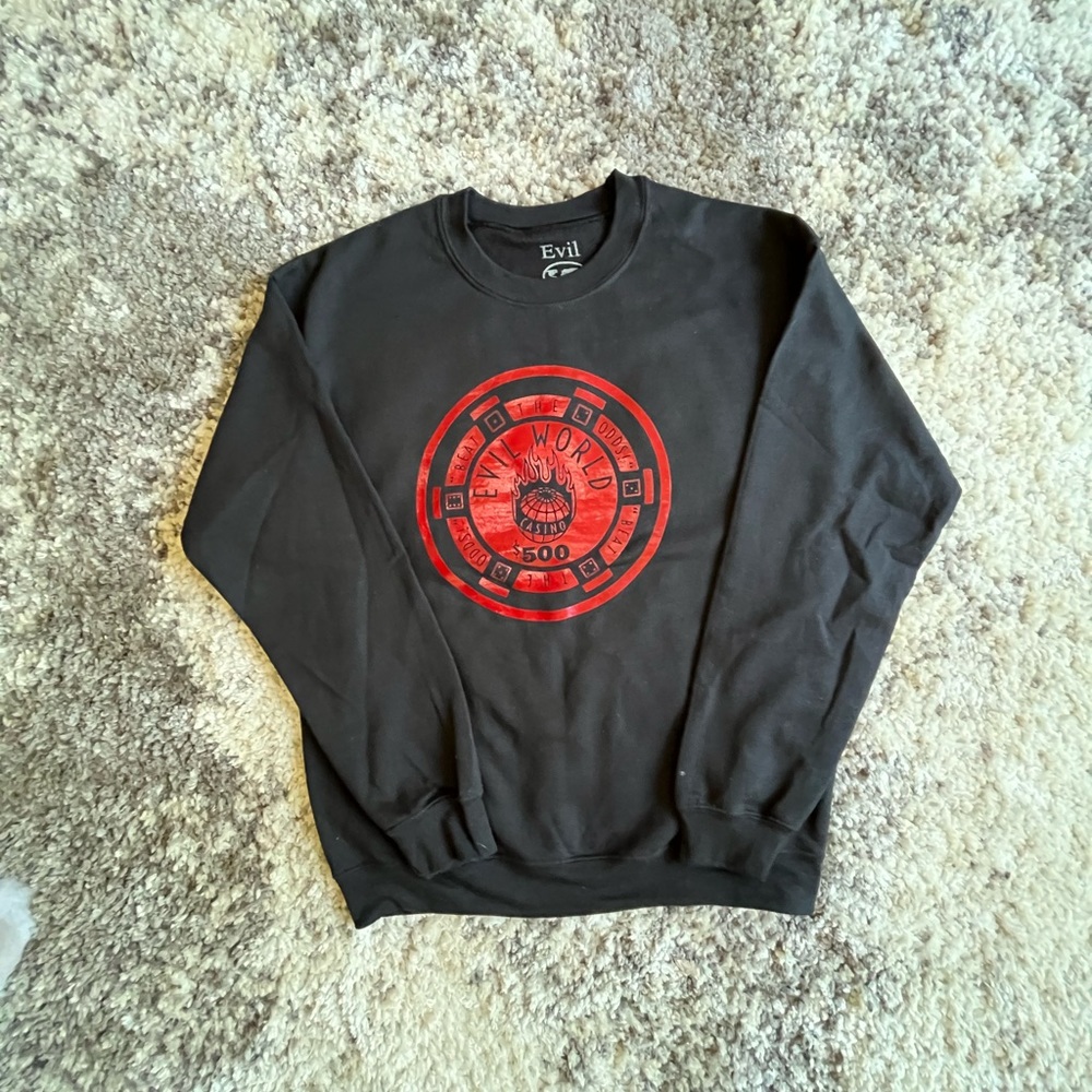 Evil World COLLECTION:002 CASINO CHIP Crewneck